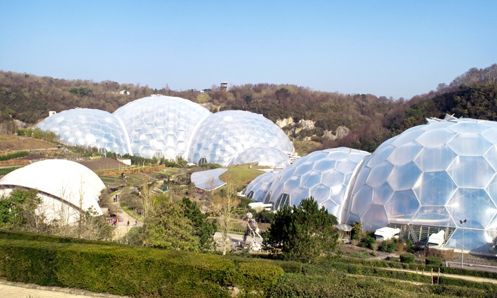 Eden Project biomes in Cornwall