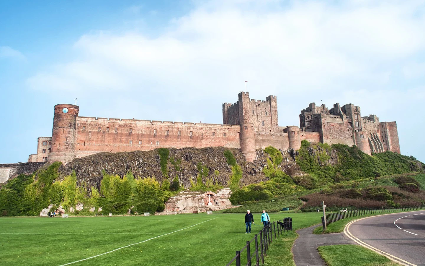 Bamburgh Castle, one of the best castles in Northumberland