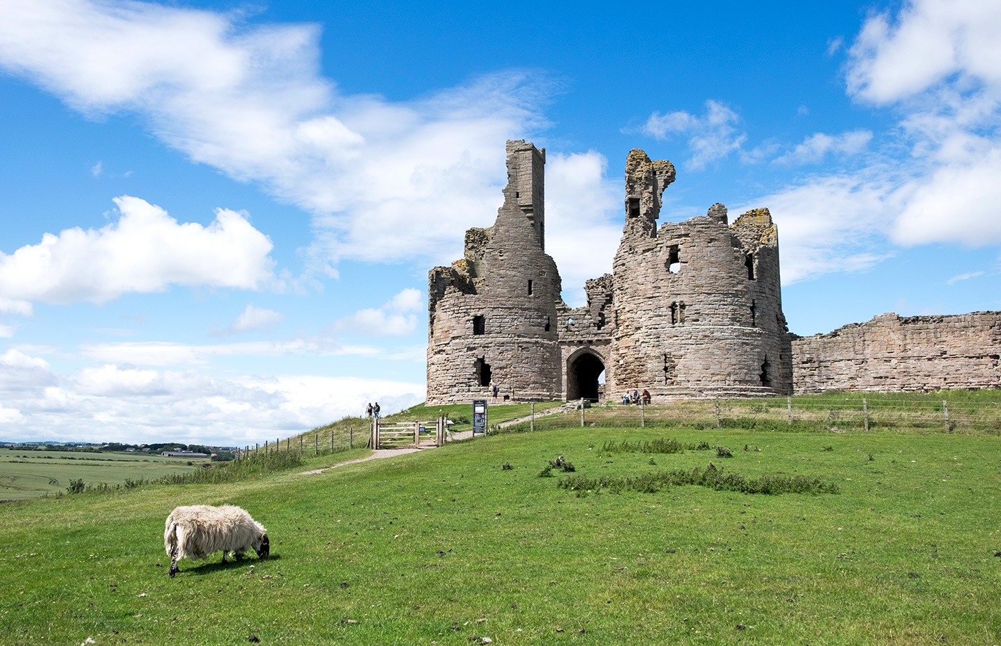 Dunstanburgh Castle in Northumberland