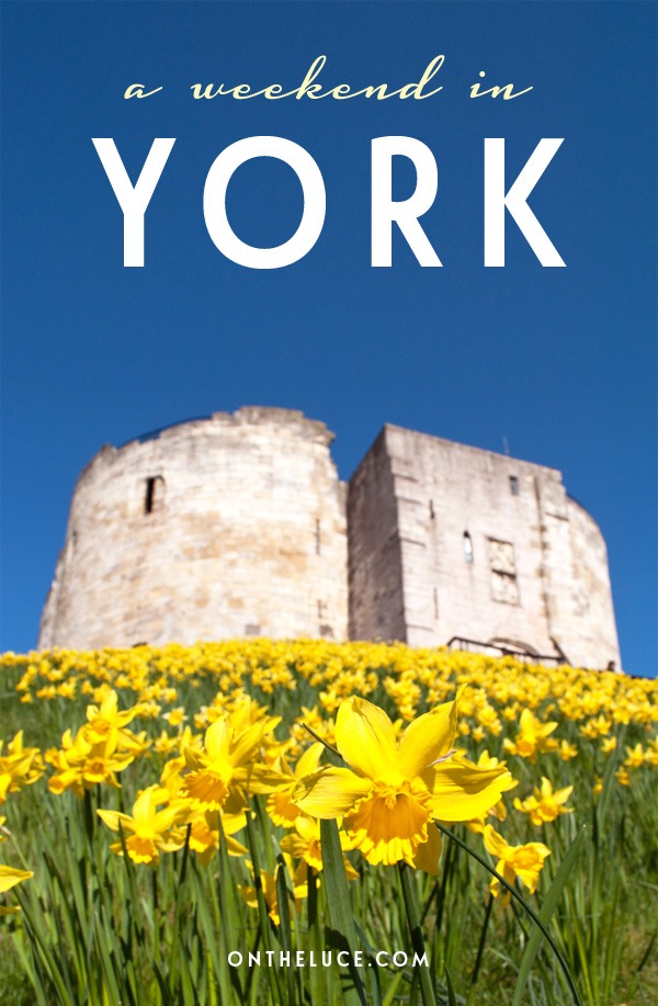 A guide to spending a weekend in York, England, with tips on what to see, do, eat and drink in a 48-hour itinerary for this historic city #York #England #weekend #weekendbreak #itinerary