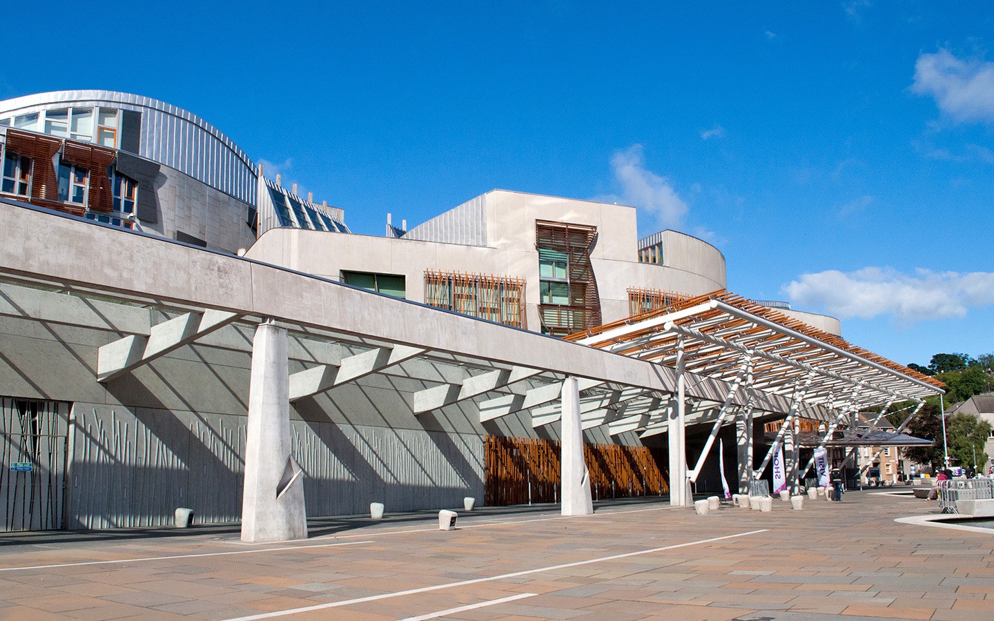 Scottish Parliament building in Edinburgh