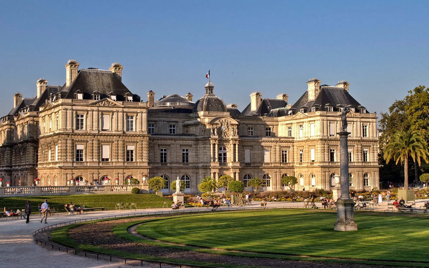 The Luxembourg Palace and gardens on a self-guided St Germain walking tour