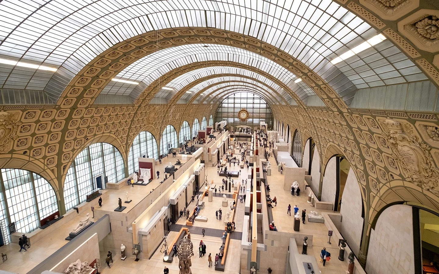 The interior of the Musee d’Orsay, Paris museum