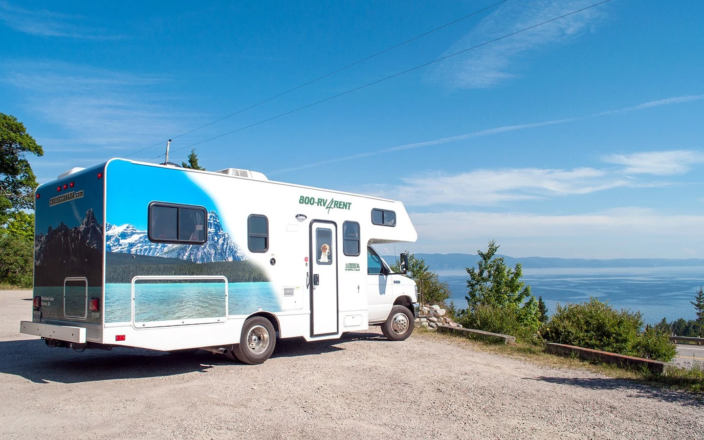 Cruise Canada RV overlooking Lake Superior