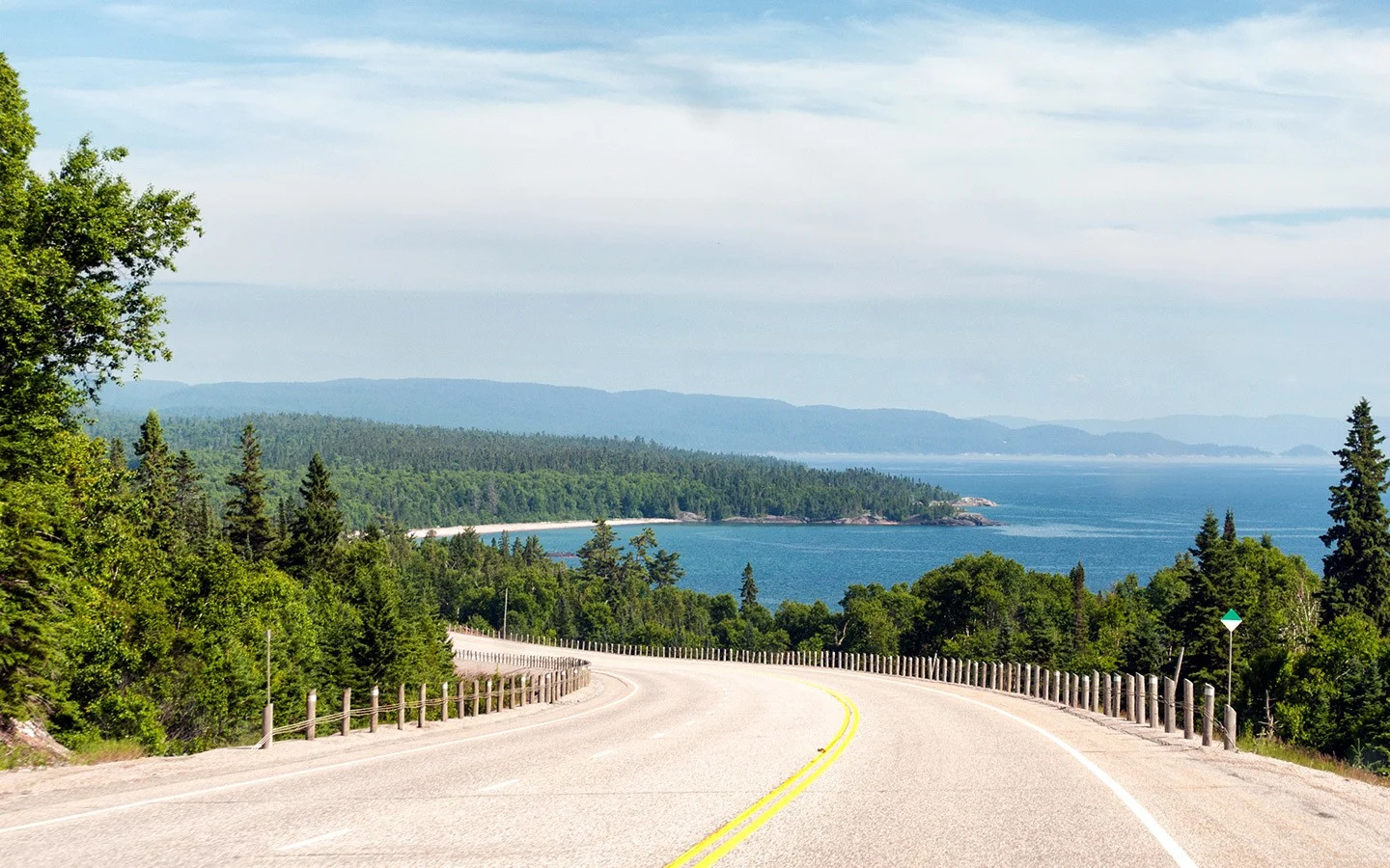 Views of the road to Lake Superior on a Calgary to Toronto road trip 