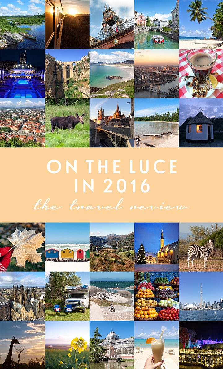 Travel highlights On the Luce in 2016, including crossing Canada by RV, beach-hopping around the Seychelles, wildlife spotting in South Africa and much more