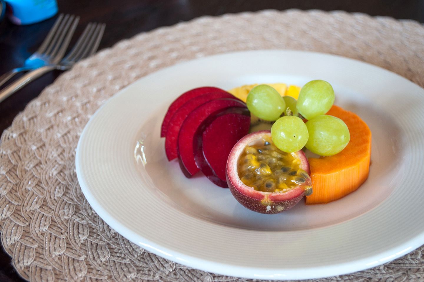 Fruit platter at Naldei Bush Camp