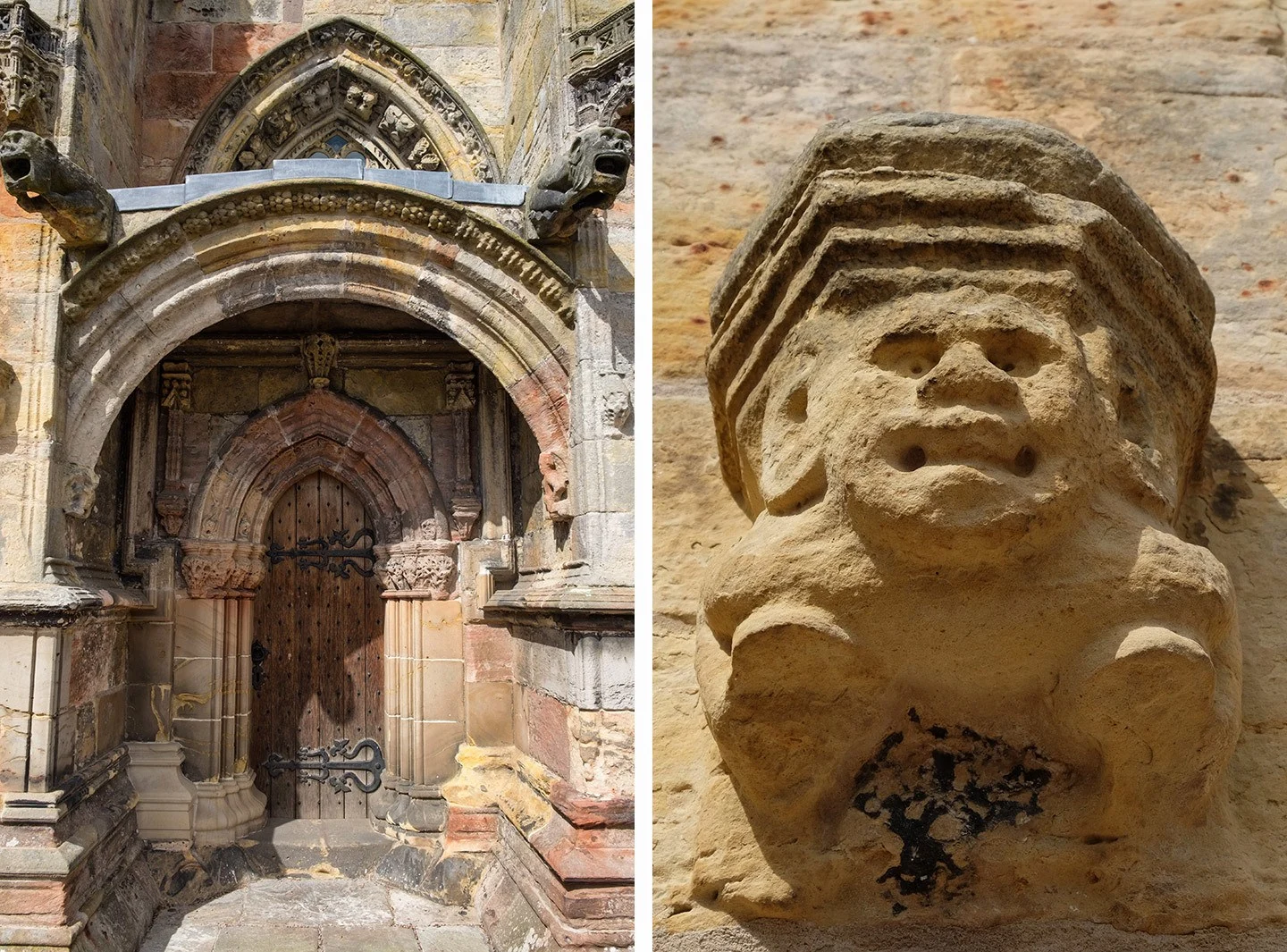 Rosslyn Chapel carvings, Edinburgh