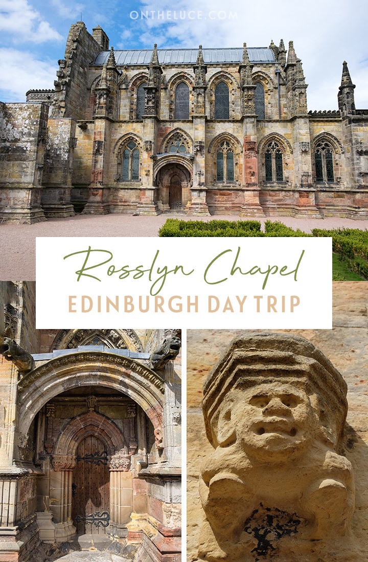 Discover the myths and legends behind the spectacular 15th-century Rosslyn Chapel, made famous by Dan Brown's book The Da Vinci Code, with this guide to planning a day trip from Edinburgh | Visiting Rosslyn Chapel | Day trips from Edinburgh | Rosslyn Chapel from Edinburgh