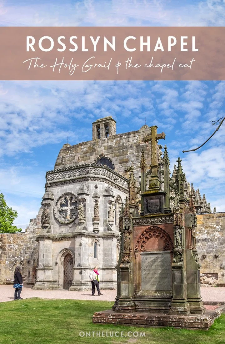 Visiting Rosslyn Chapel near Edinburgh, Scotland – a beautiful 15th-century chapel that's said to be he home of the Holy Grail, featured in the Da Vinci Code books and films | Edinburgh day trips | Rosslyn Chapel | Da Vinci Code
