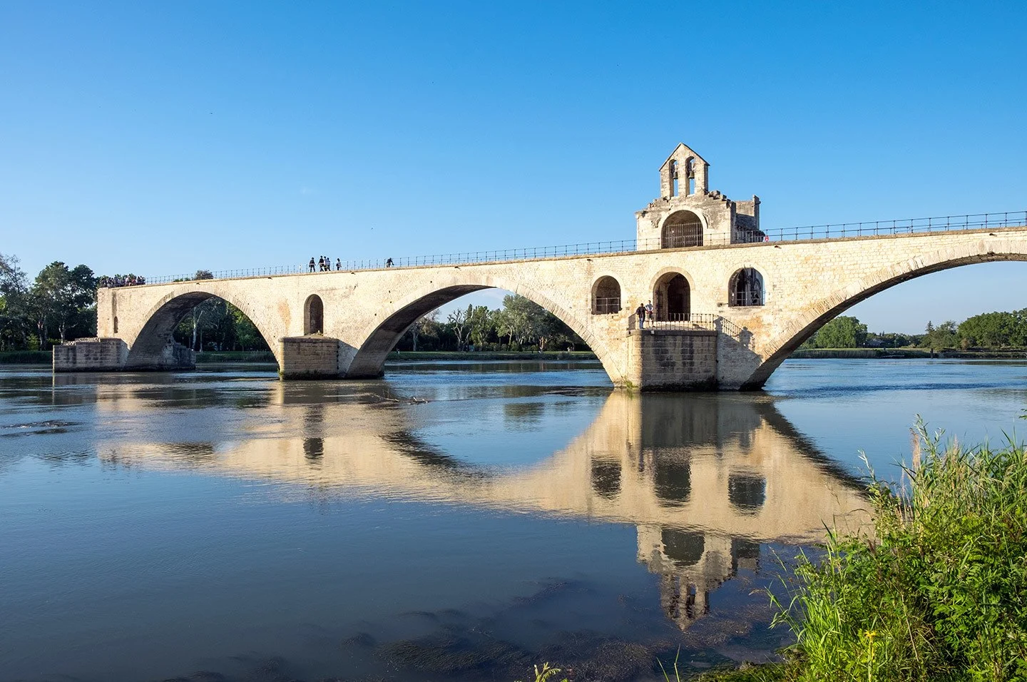 The Pont d'Avignon or Pont St-Bénezet, ruined bridge in Avignon