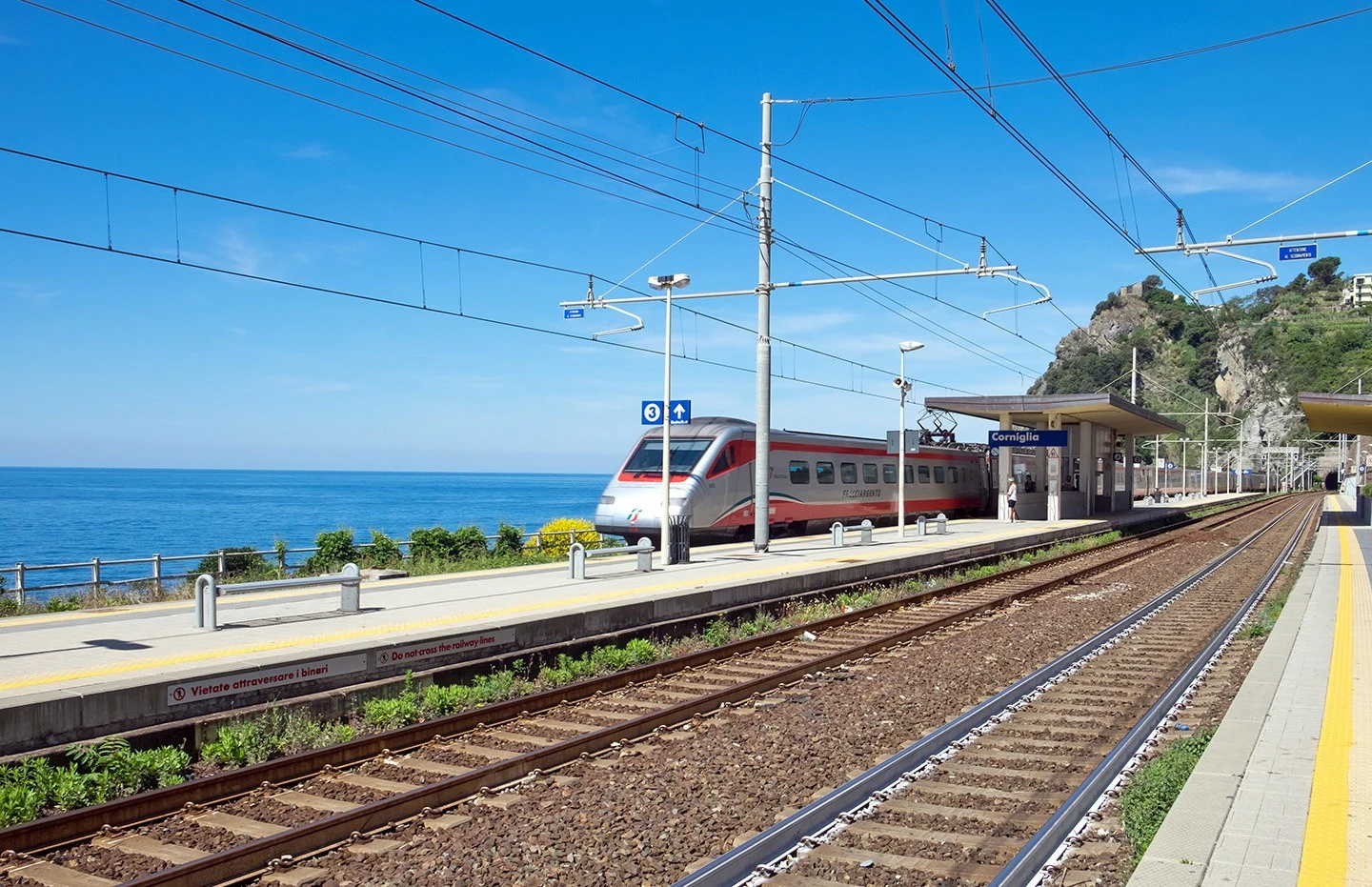 Corniglia's train station in the Cinque Terre