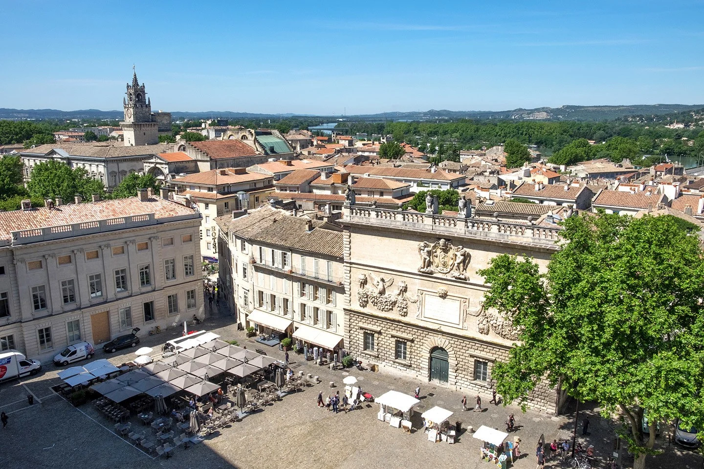 Views over Avignon from the Palace des Papes