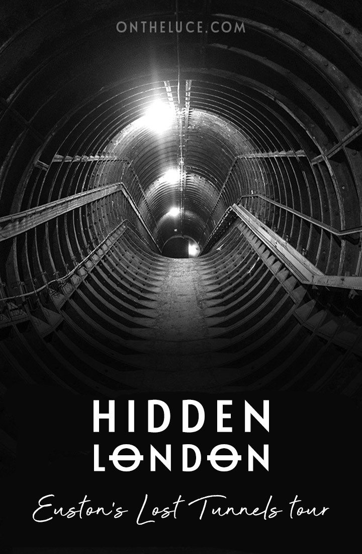 Discovering Euston's secret tunnels, exploring the network of deserted hidden tunnels dating back to the 1960s which lie beneath Euston London Underground station on a London Transport Museum Hidden London tour #London #HiddenLondon #Euston #underground