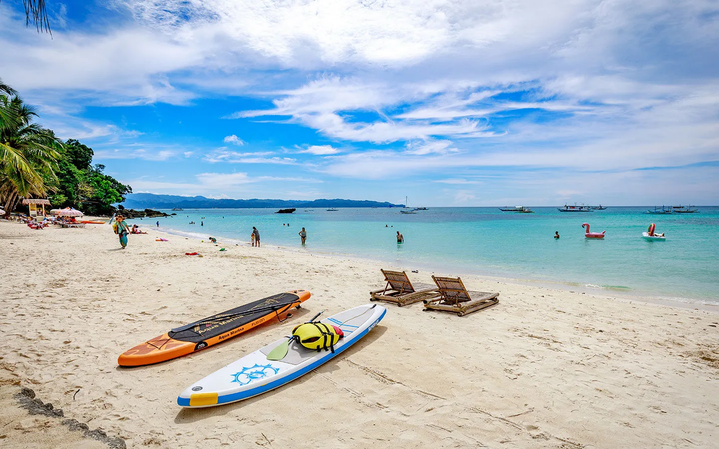 Beach in Borocay in the Philippines