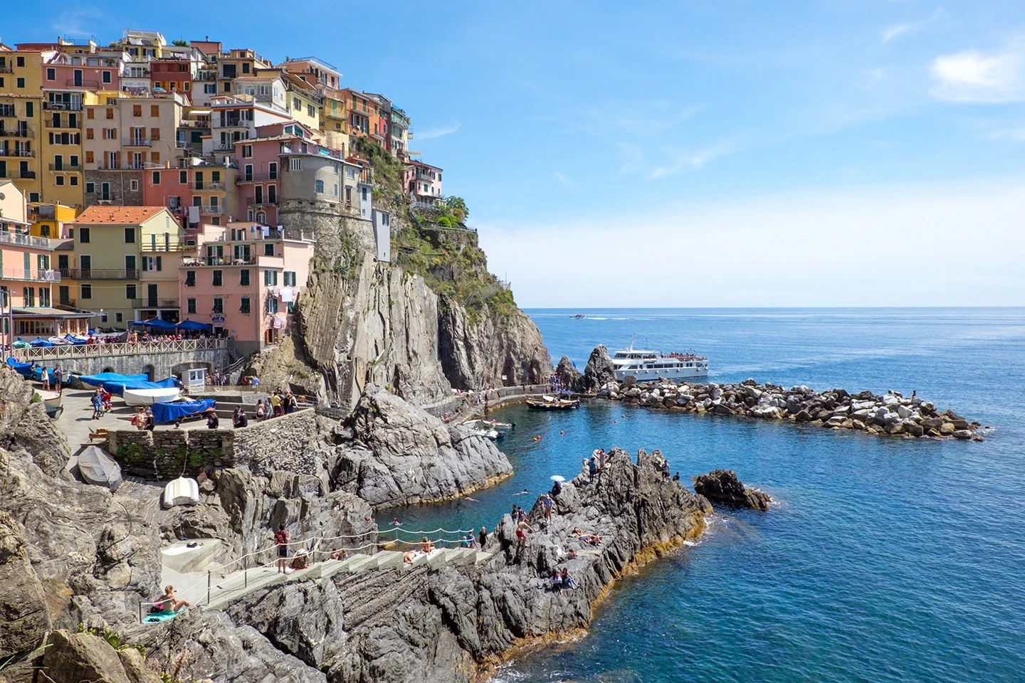 Manarola harbour in the Cinque Terre