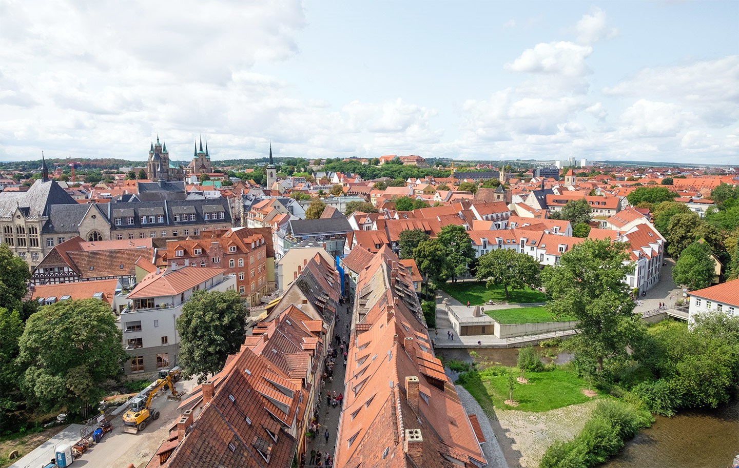 Views over Erfurt, Germany