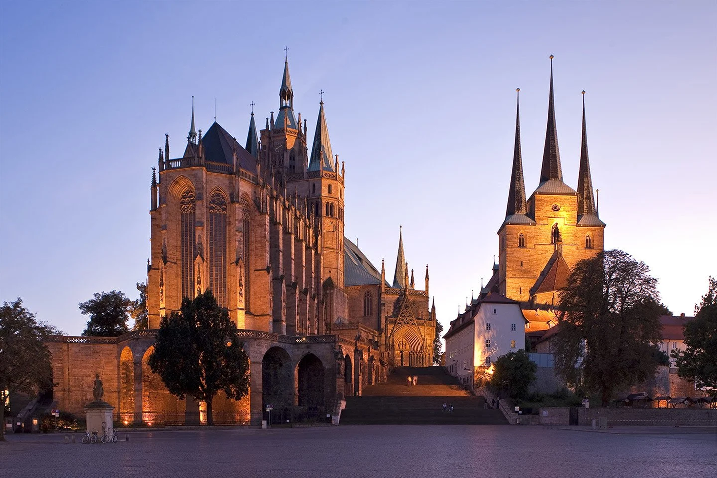 Erfurt's cathedral and church, Germany