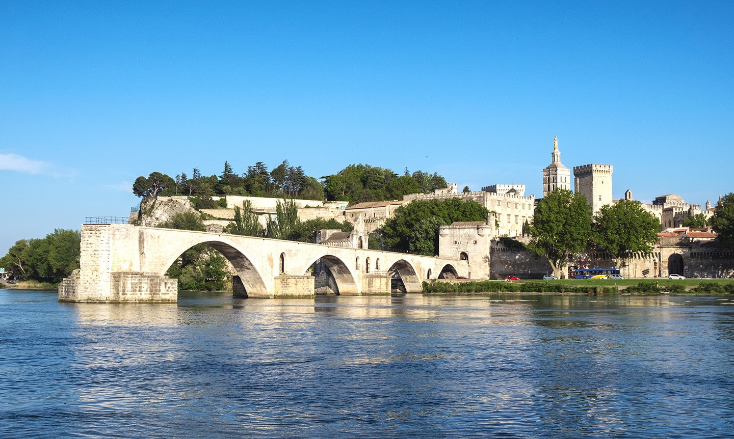 The Pont d'Avignon bridge in Avignon