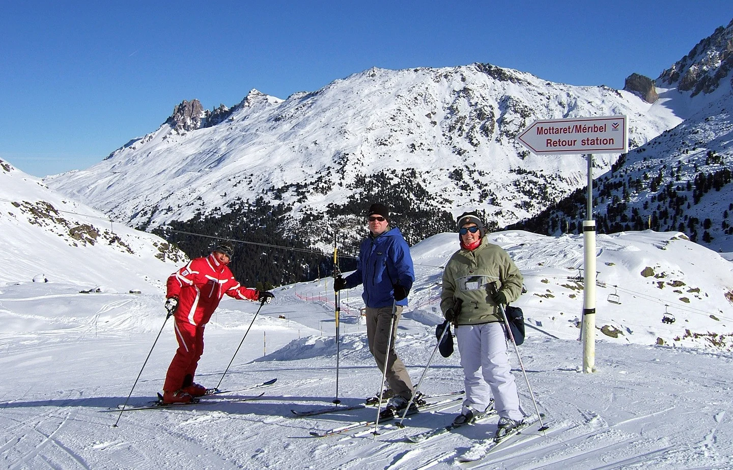 ESF ski class in Meribel-Mottaret, French Alps