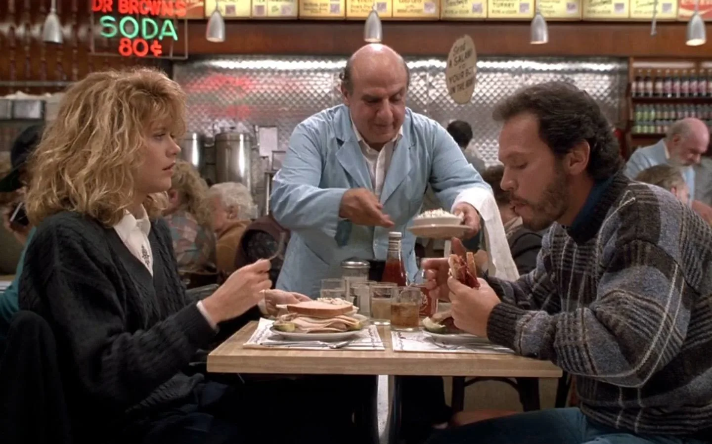 Scene from Where Harry Met Sally at Katz's Deli, New York