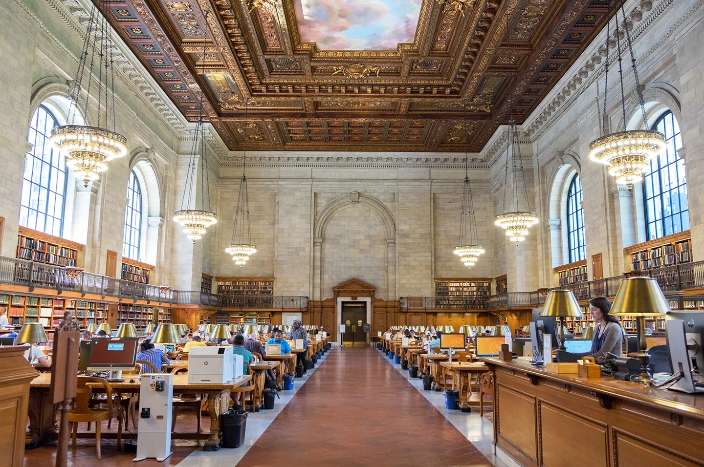 The Rose Reading Room in the New York Public Library