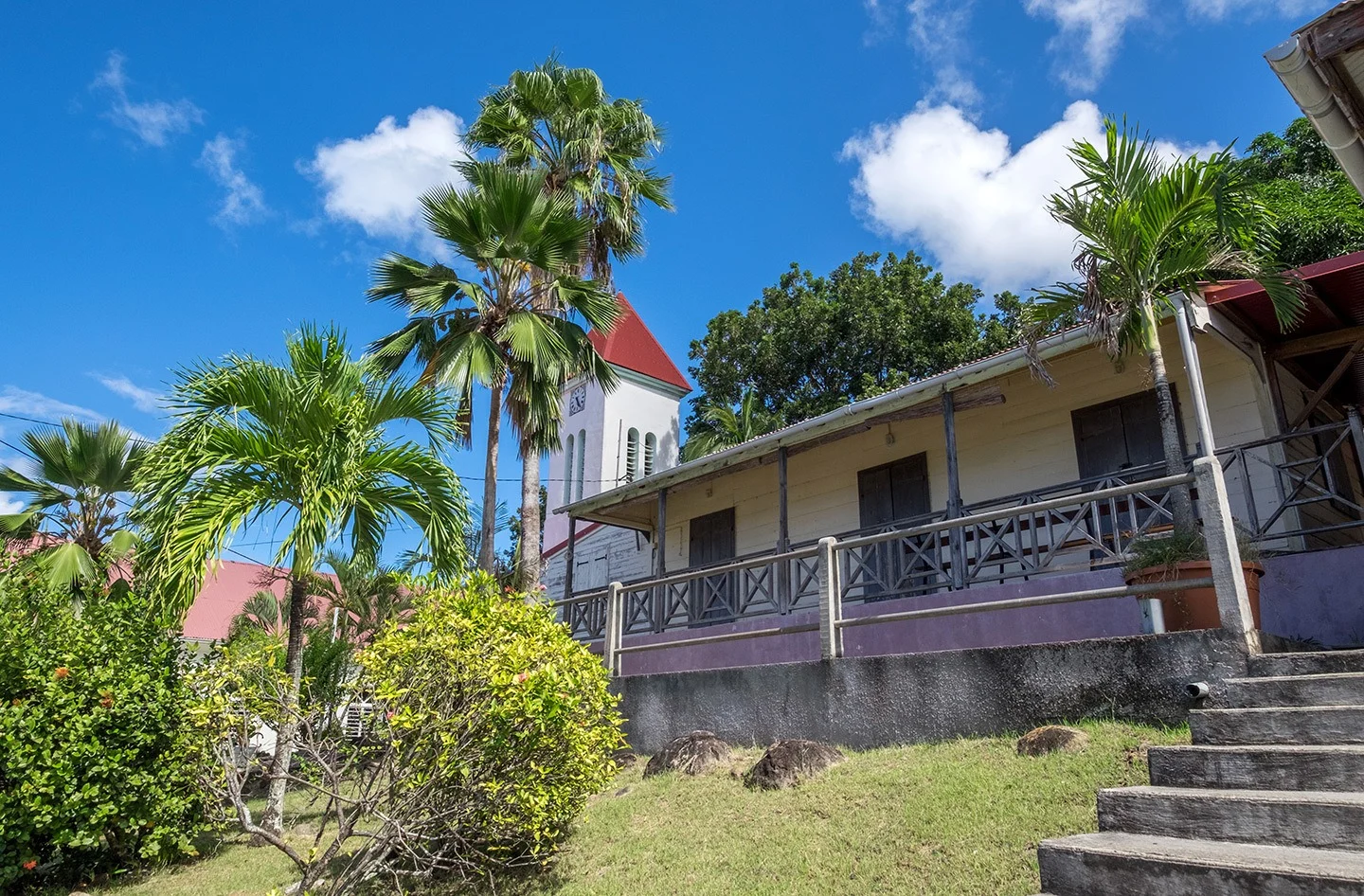 Police station TV location in Death in Paradise from Deshaies Guadeloupe