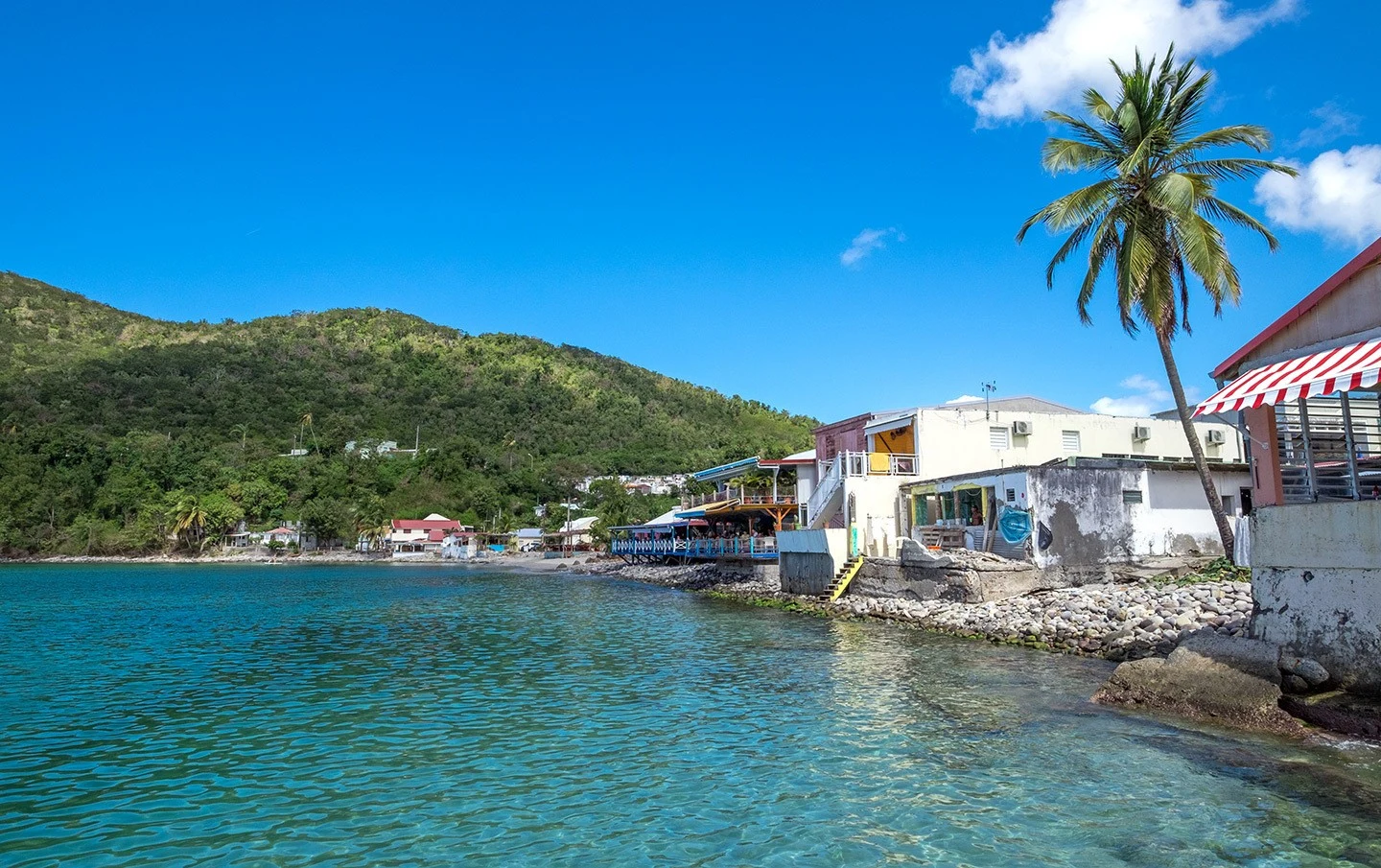 Deshaies waterfront in Basse-Terre, Guadeloupe