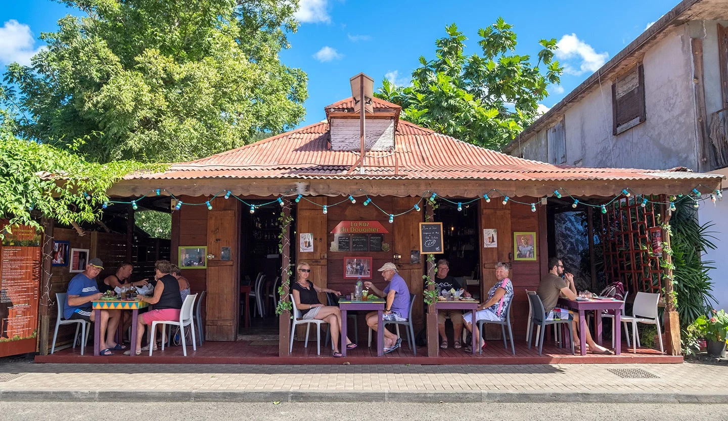 Le Kaz bar in Deshaies, Death in Paradise location Guadeloupe