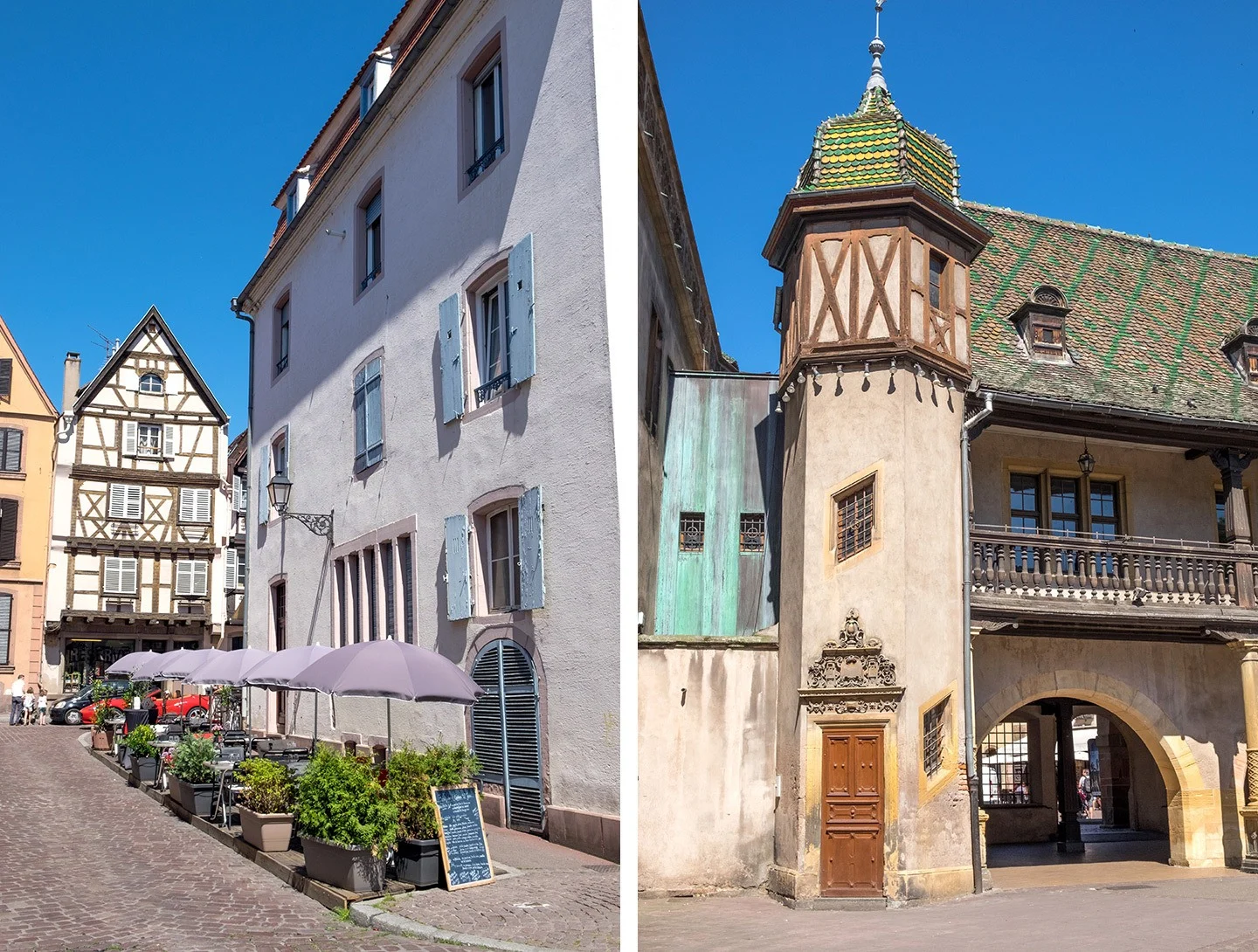 Buildings in the old town in Colmar