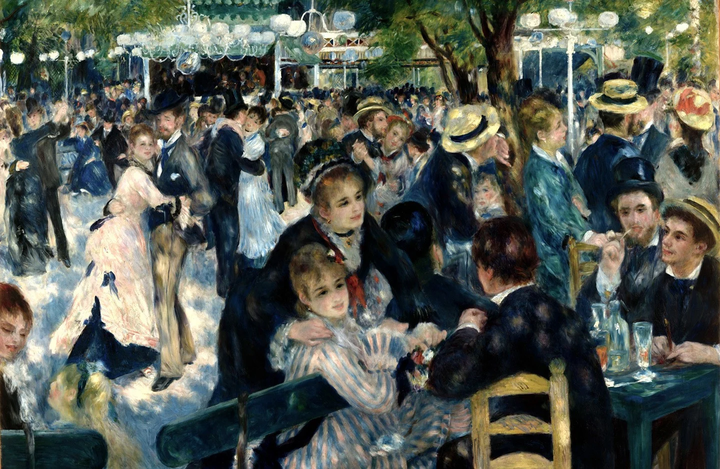 Renoir's painting Dance at Le Moulin de la Galette from the Musee d’Orsay