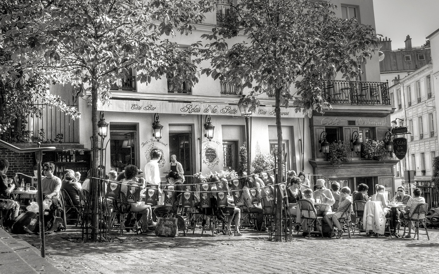 Café in Place Emile Goudeau, near the Bateau-Lavoir artists’ studio