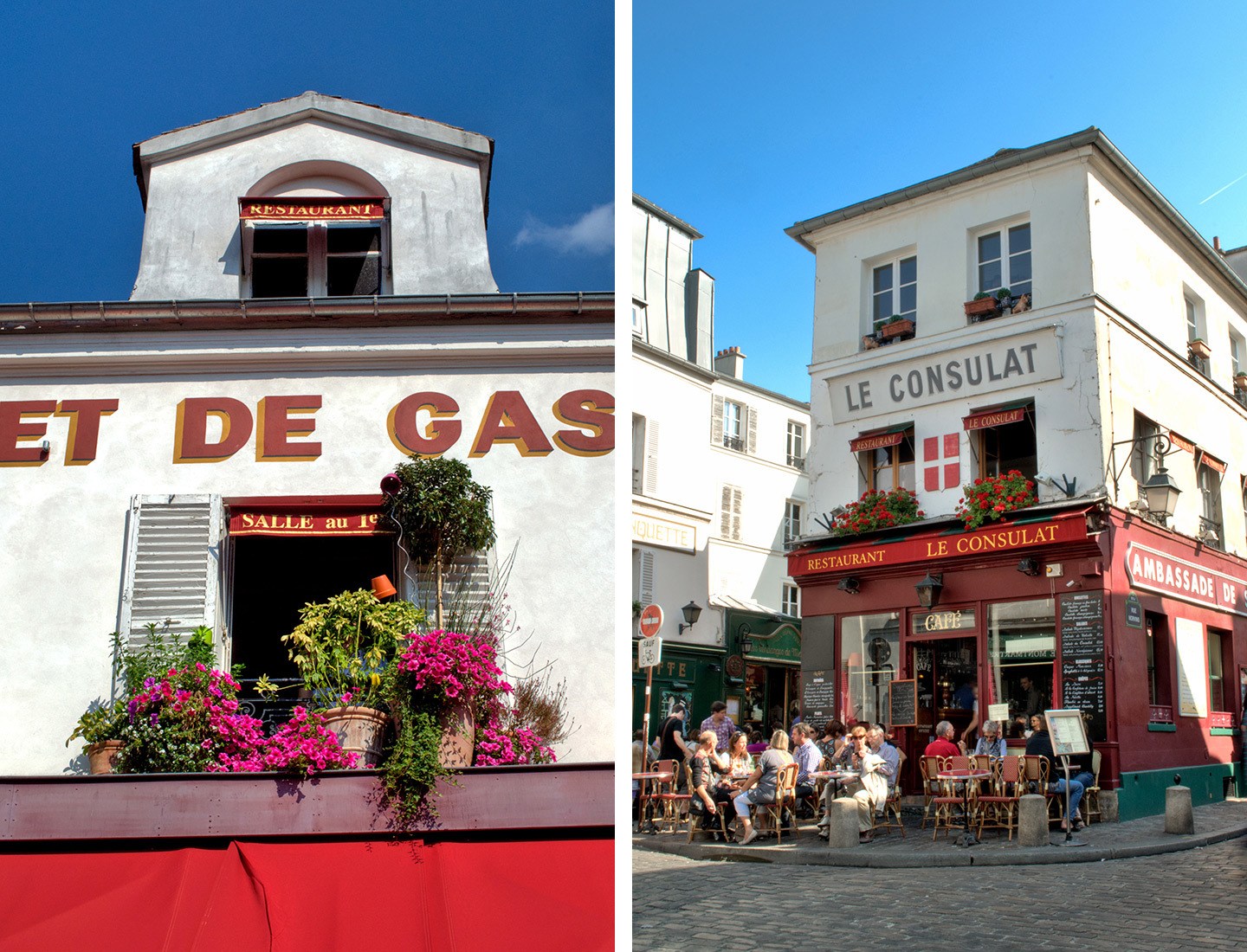 Cafés in Montmartre, Paris