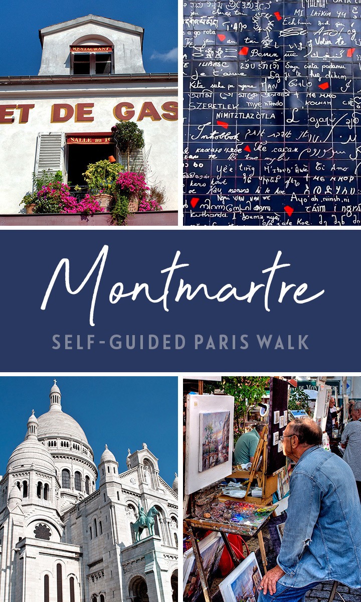 A self-guided of Montmartre walking tour of Paris, exploring the art and history of this bohemian, artistic neighbourhood – map and directions included. #Paris #walk #Montmartre