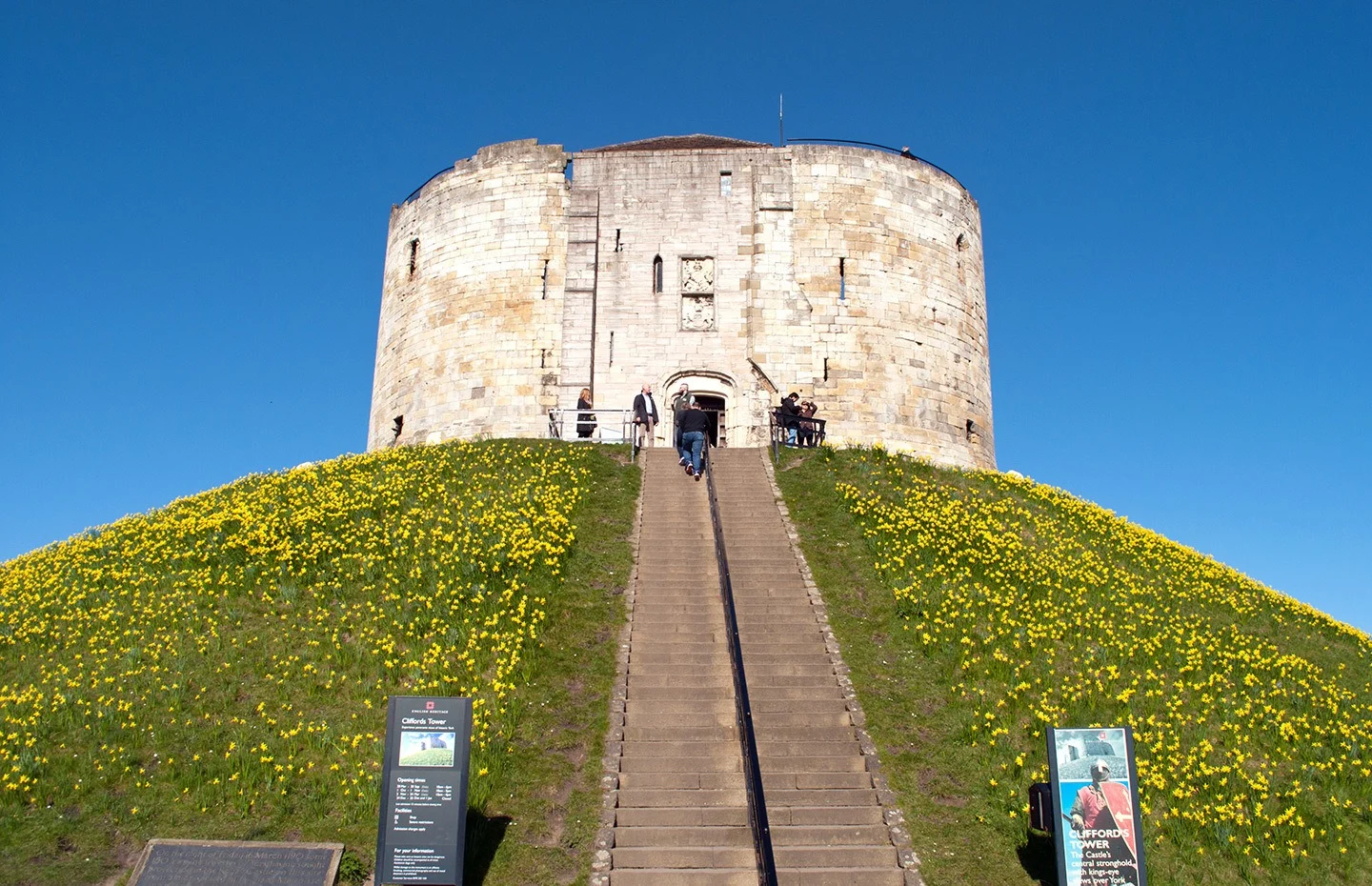Clifford's Tower historic attraction in York
