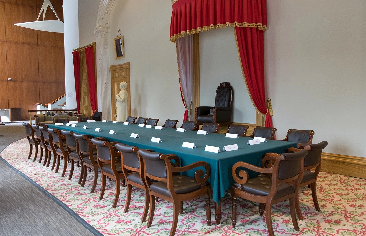 Replica of the Confederation Chamber in the Confederation Centre of the Arts in Charlottetown, PEI Canada