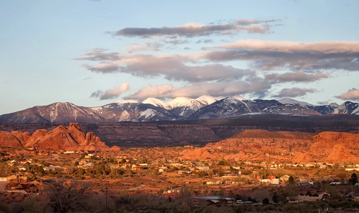 Sunset views from Moab, Utah