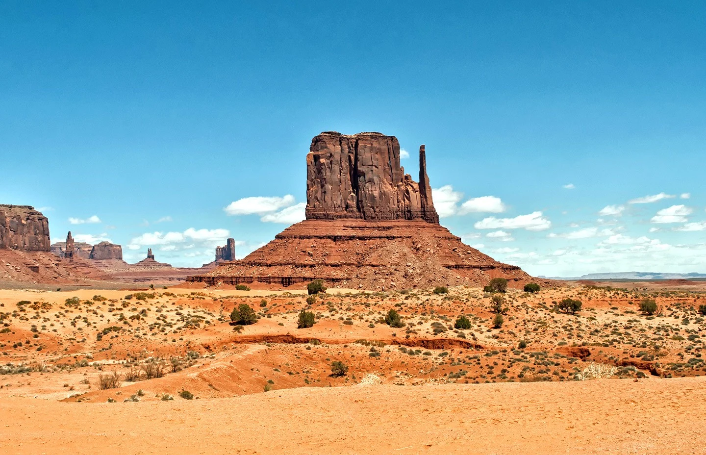 Rock formations in Monument Valley