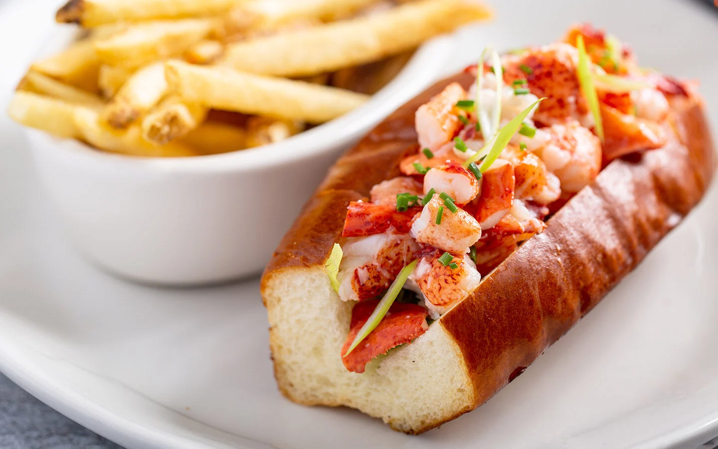 Lobster roll from Dave's Lobster in Charlottetown, Prince Edward Island, Canada