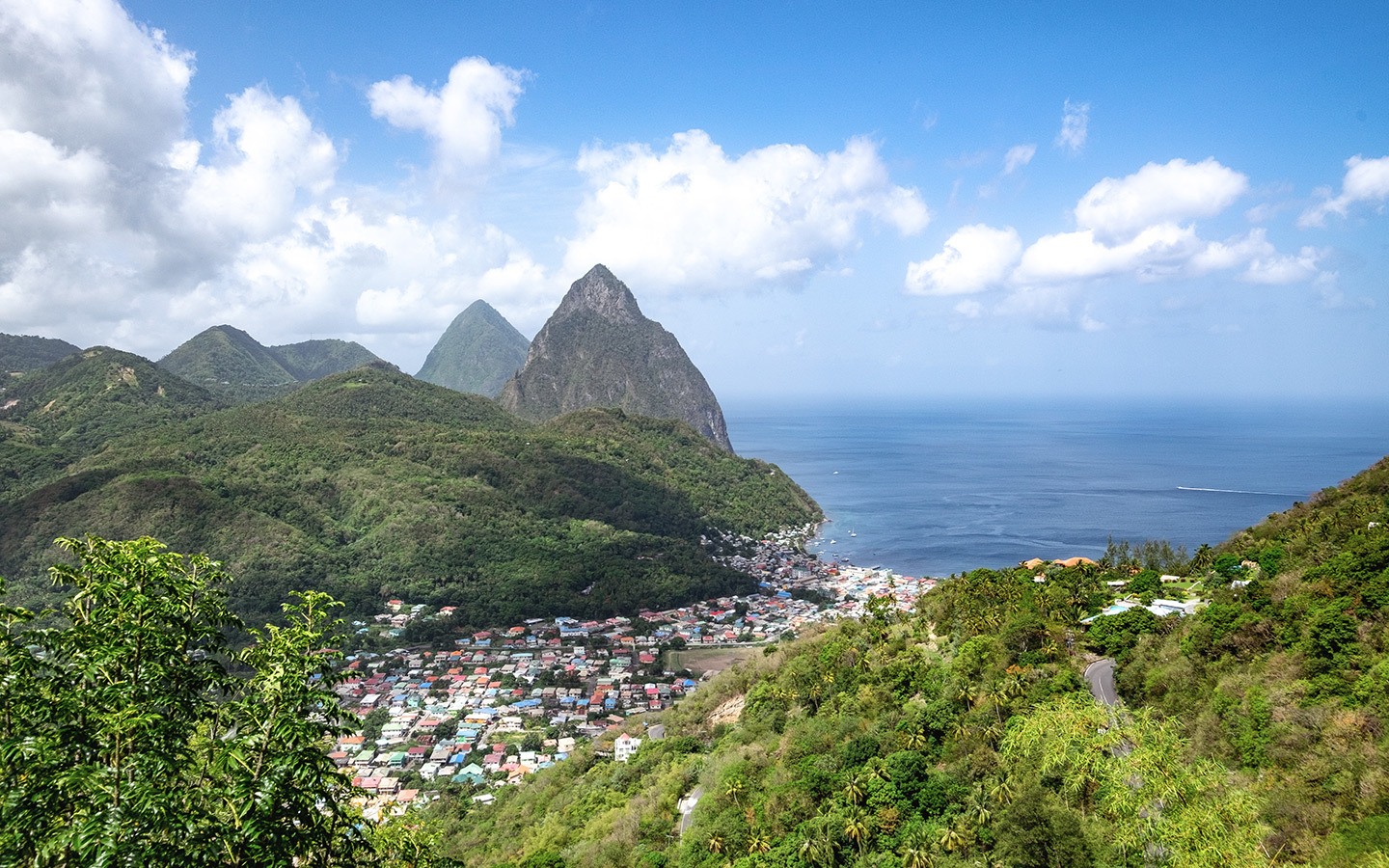 Scenery in Saint Lucia