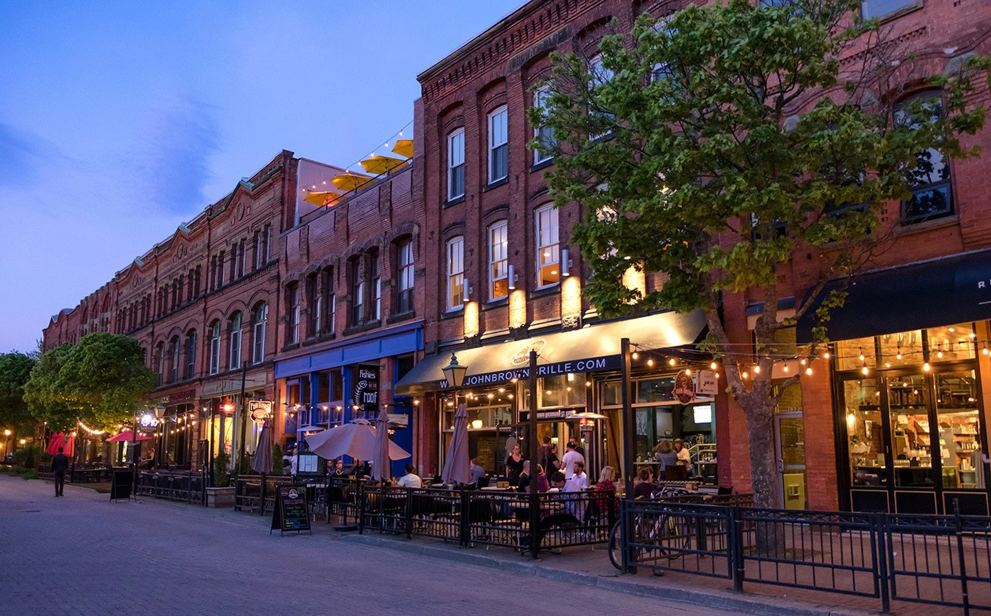 Dusk on Victoria Row, Charlottetown PEI