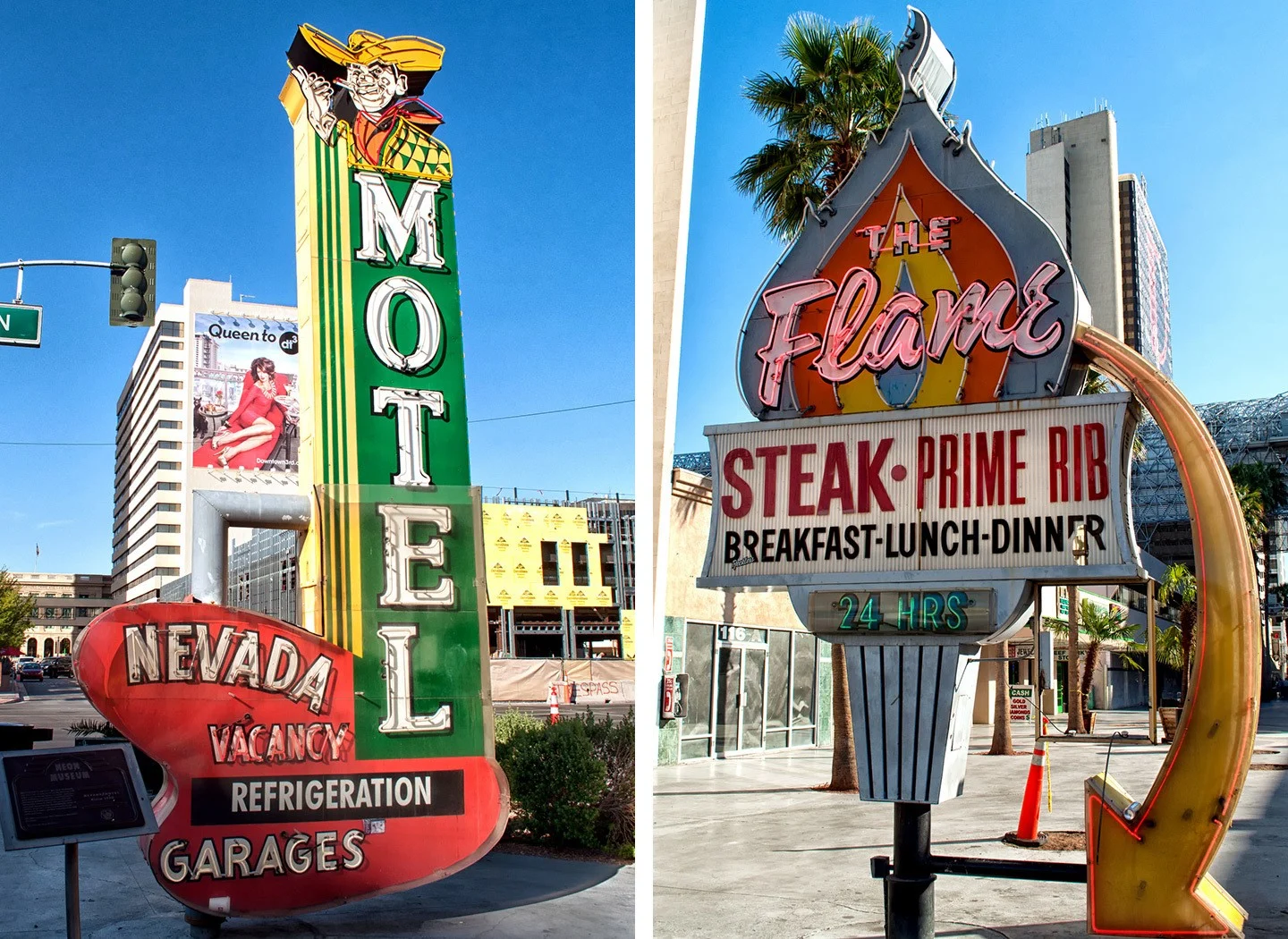 Vintage neon in Old Vegas near Fremont Street, Las Vegas