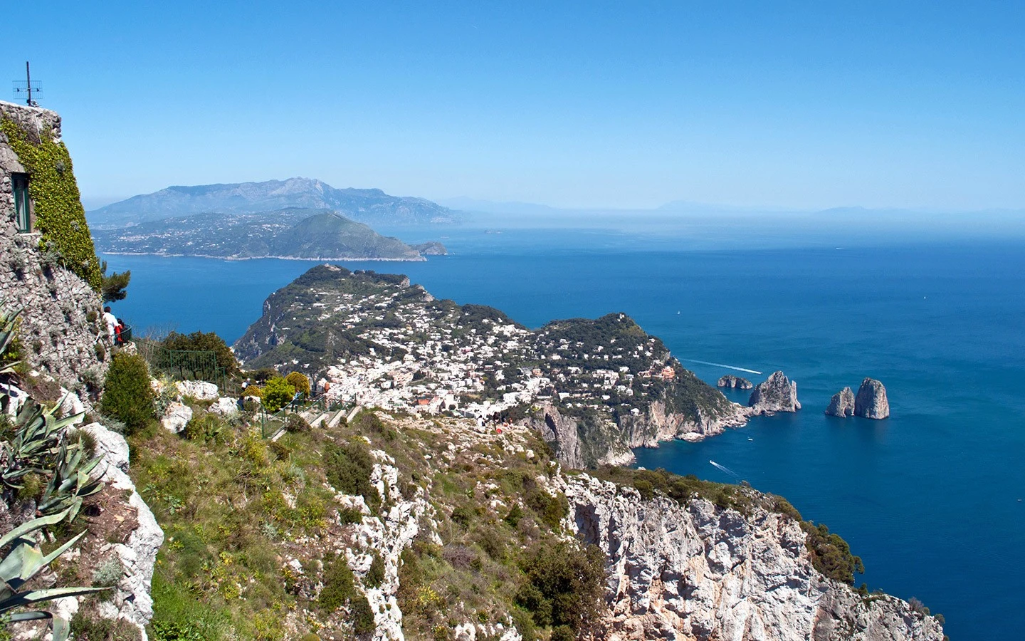 Views from Monte Solaro in Capri, Italy