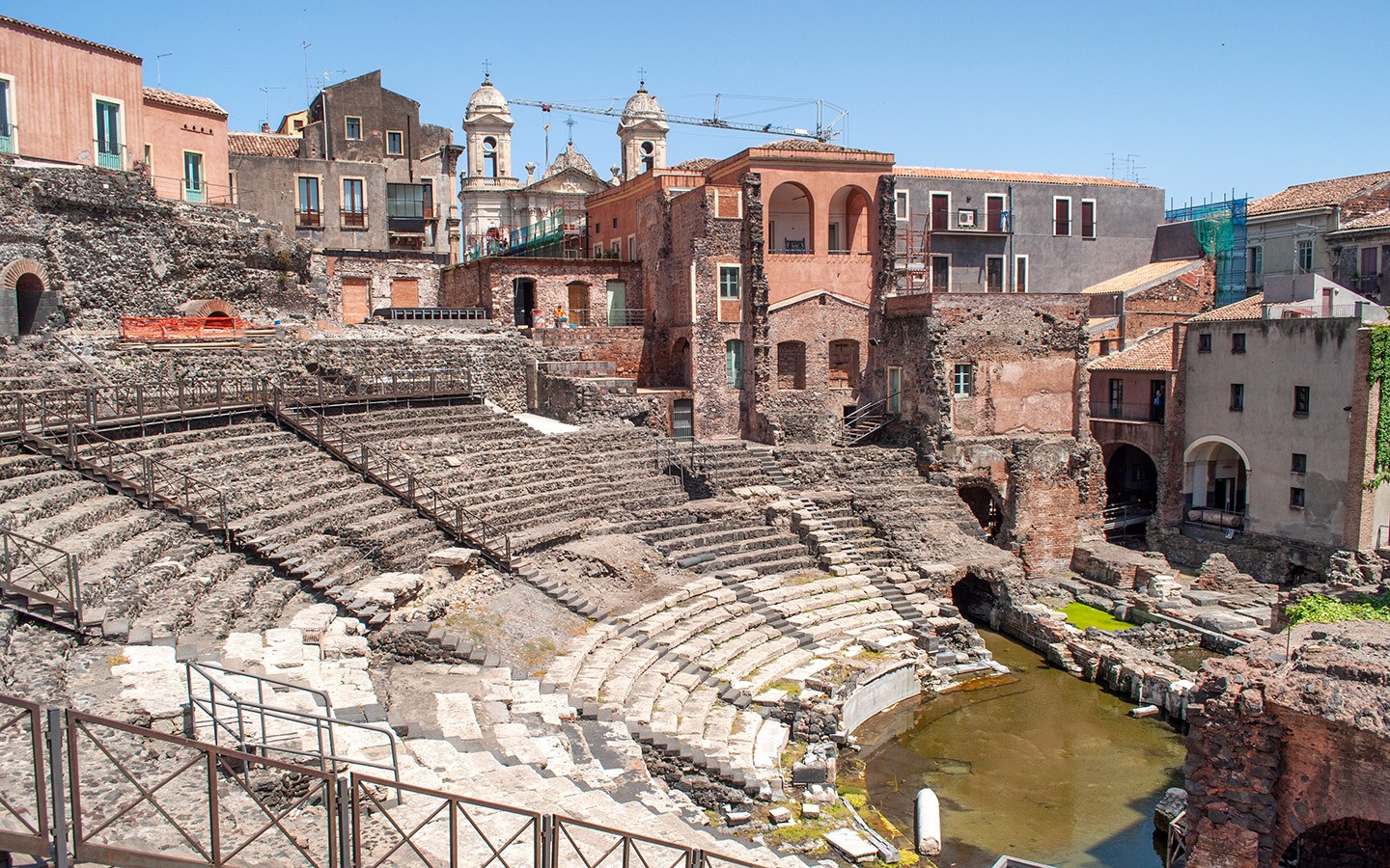 Roman amphitheatre in Catania, Sicily