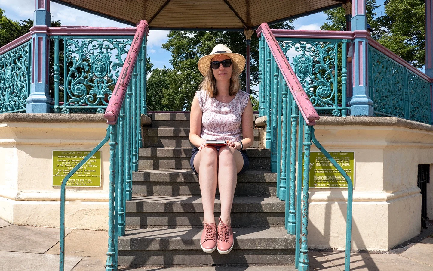 On the bandstand in Cheltenham