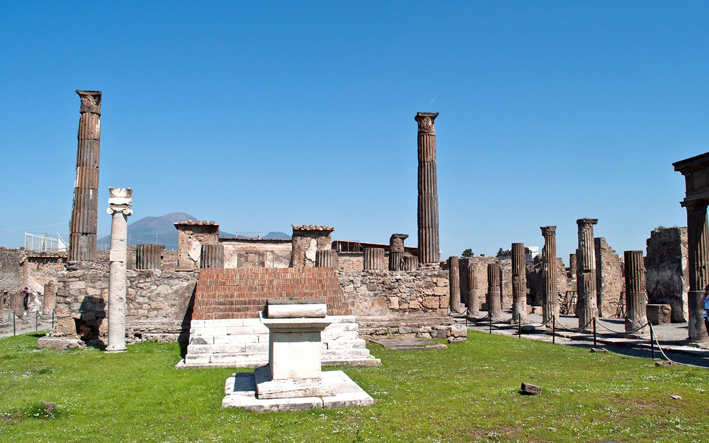 The buried Roman city of Pompeii, Italy