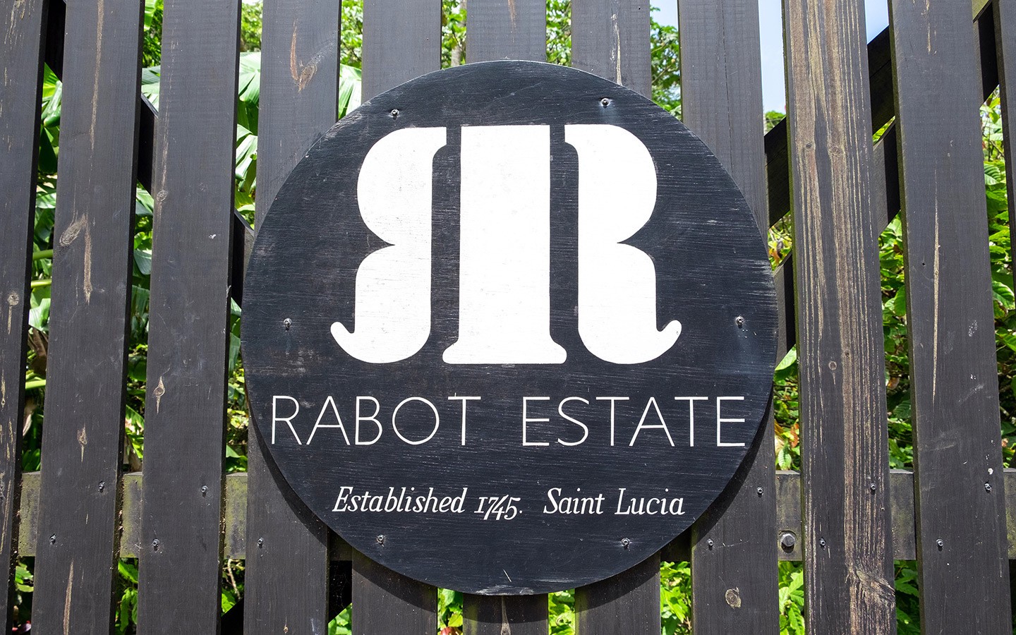 Gateway to Rabot Estate in St Lucia