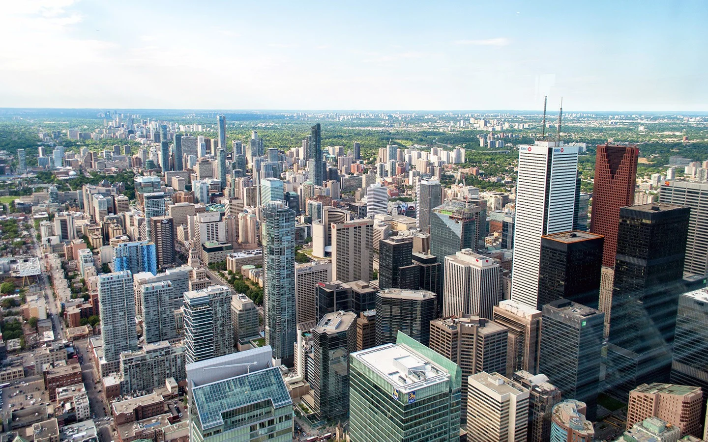 Views from the CN Tower in Toronto