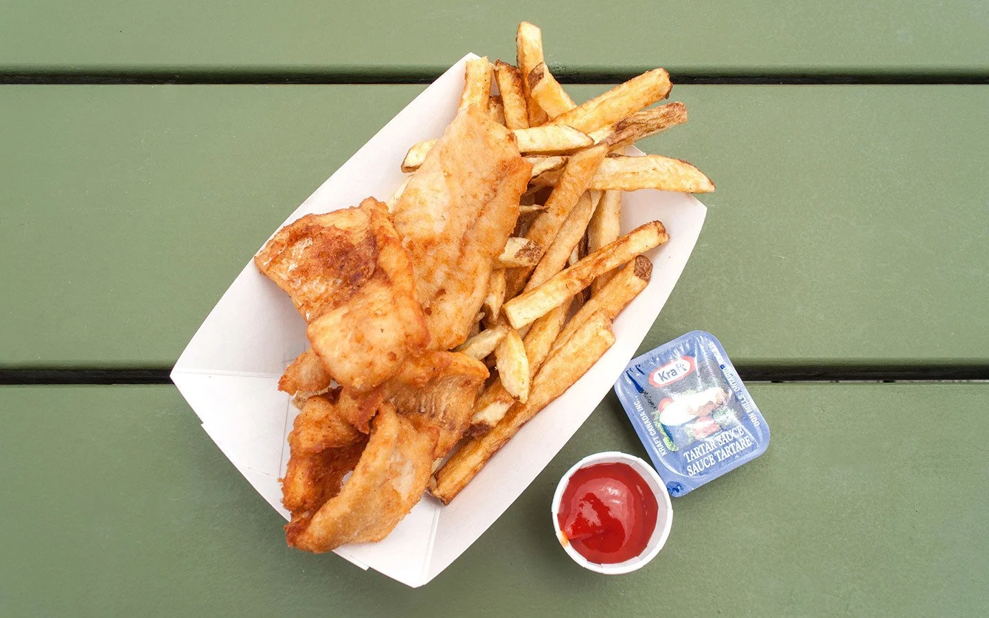 Fish and chips at Herbert Fisheries, Killarney