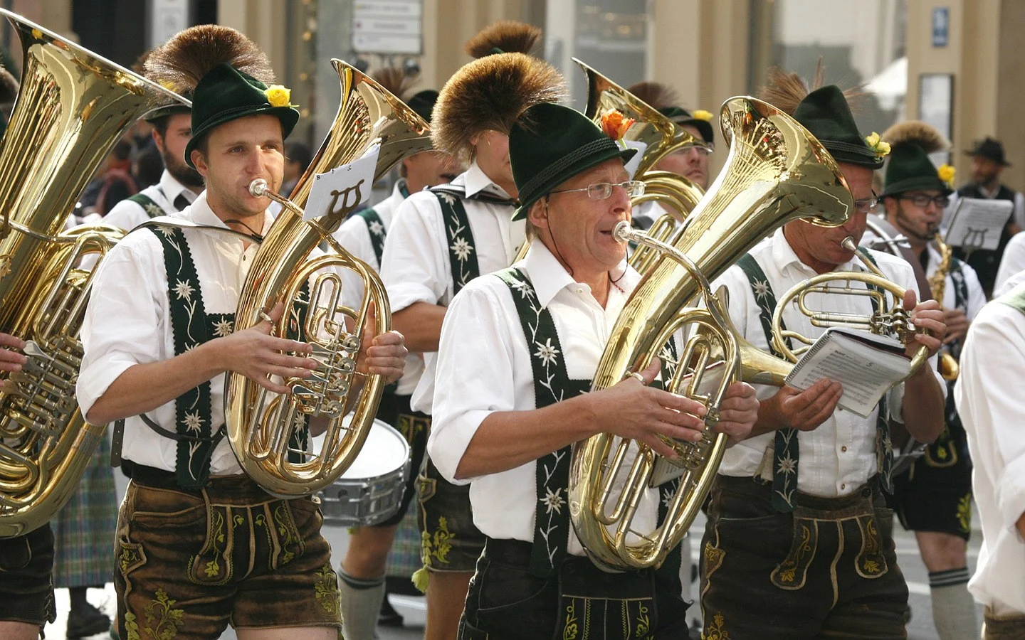 Parades at Munich's Oktoberfest beer festival